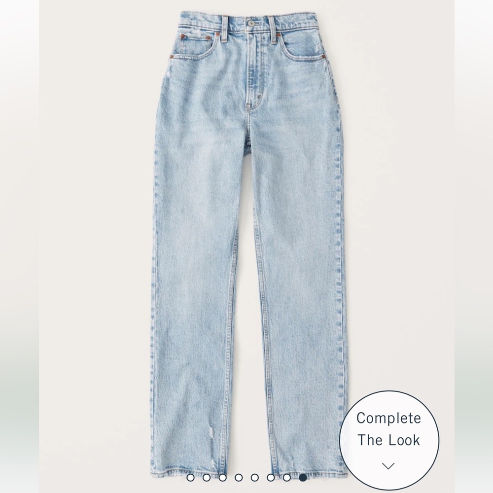 A&F Curve Love 90s Ultra High Rise Straight